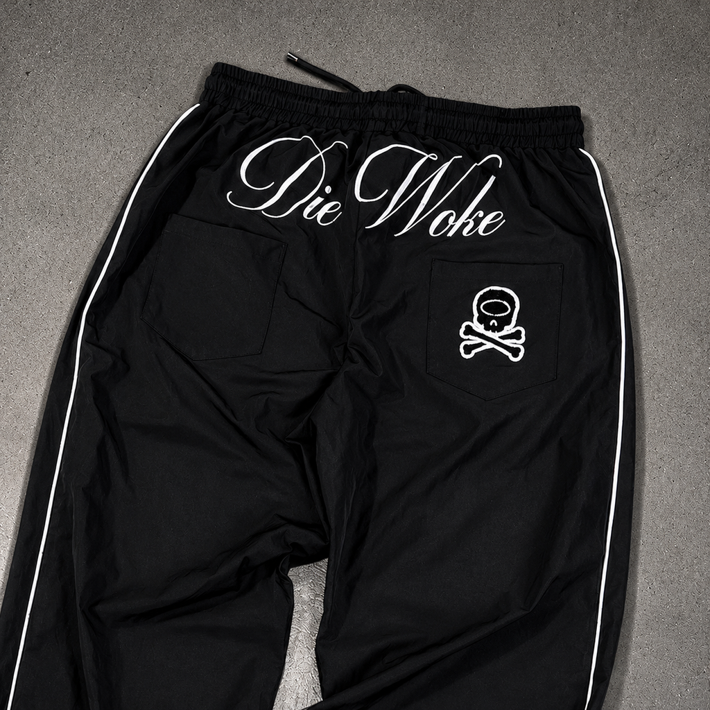 "DIE WOKE" TRACKPANTS(ONLY 100 MADE)